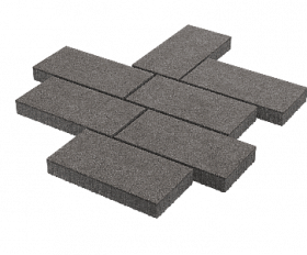 Тротуарная плитка Stellard Патио 80 мм Серый