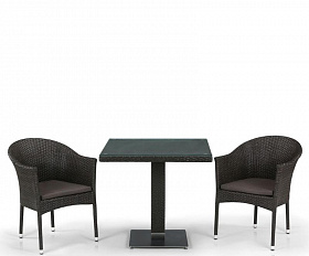 Комплект плетеной мебели T605SWT/Y350B-W53 Brown