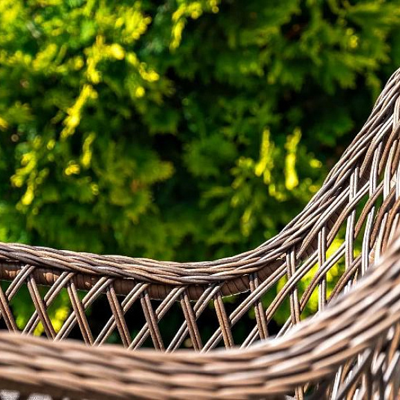 Плетеное кресло Латте 4SIS из искусственного ротанга, цвет коричневый фото 6