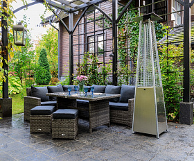 Уличный газовый обогреватель EVA Royal Family из нержавеющей стали