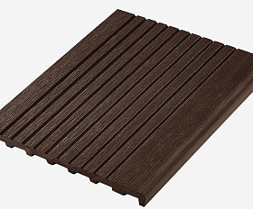 Ступень Экодэк Брайт 3D 4000 или 3000x320x23 мм, цвет Шоколад