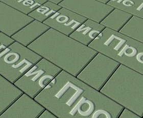 Тротуарная плитка Выбор Старый город 1Ф.6 60 мм. Зеленый