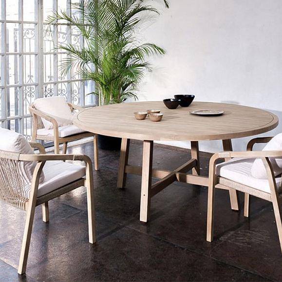 Стол круглый из акации RIMINI 180 см Joygarden фото 1