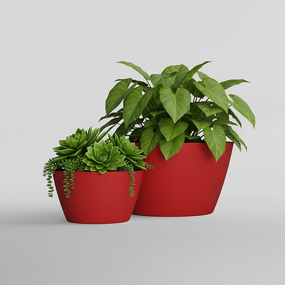 Кашпо Concretika Боул D80H45 Ред 3000 фото 5