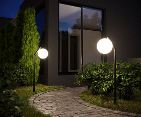 Уличный светильник Elektrostandard Sfera F 35158/F черный