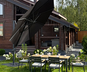 Зонт Sky Black Royal Family круглый в комплекте с утяжелителями