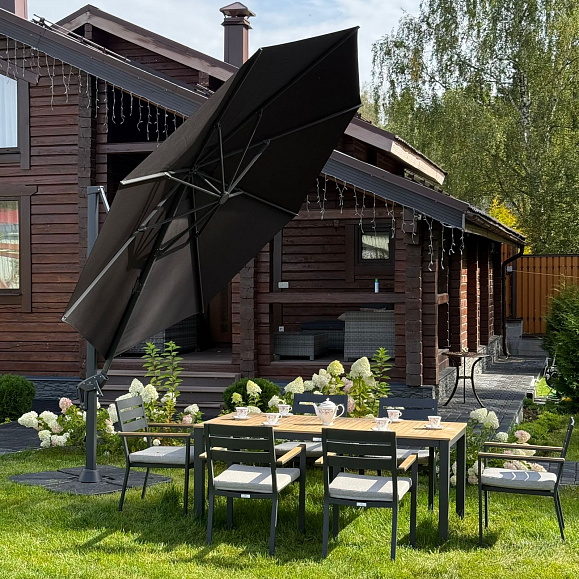 Зонт Sky Black Royal Family круглый в комплекте с утяжелителями фото 5