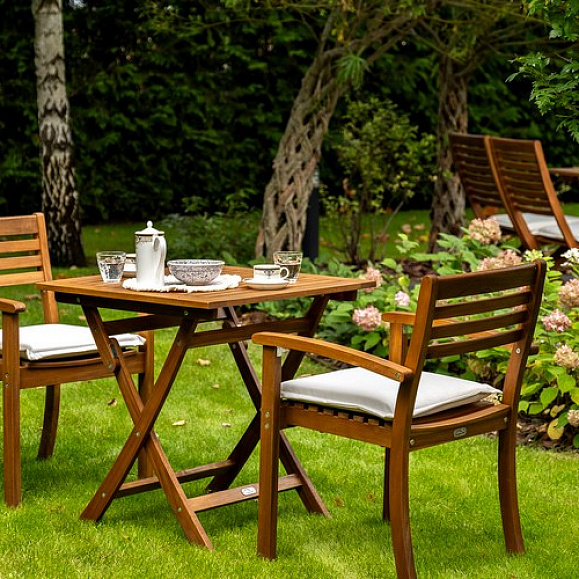 Кофейный комплект из акации КАРО с высоким столом Joygarden фото 5