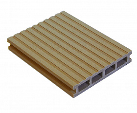 Террасная доска MasterDeck Classic 140мм*26мм узкий + широкий вельвет, цвет Клен