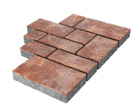 Тротуарная плитка Stellard Микс Сити 60 мм Санрайз