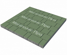 Тротуарная плитка Выбор Старый город 1Ф.6 60 мм. Зеленый