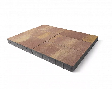 Тротуарная плита Cити Braer ColorMix 600*300*80мм Каньон