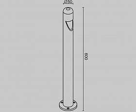 Ландшафтный светильник Hagen Maytoni O423FL-L5GF цвет Графит