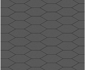 Тротуарная плитка Выбор Скошенный шестиугольник Б.1.ШГ.6 60 мм Стандарт Серый