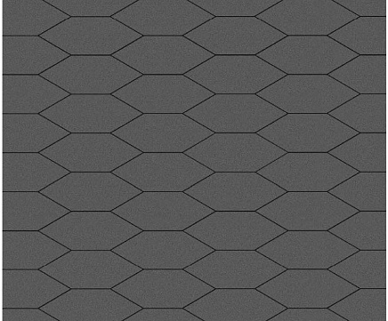 Тротуарная плитка Выбор Скошенный шестиугольник Б.1.ШГ.6 60 мм Стандарт Серый