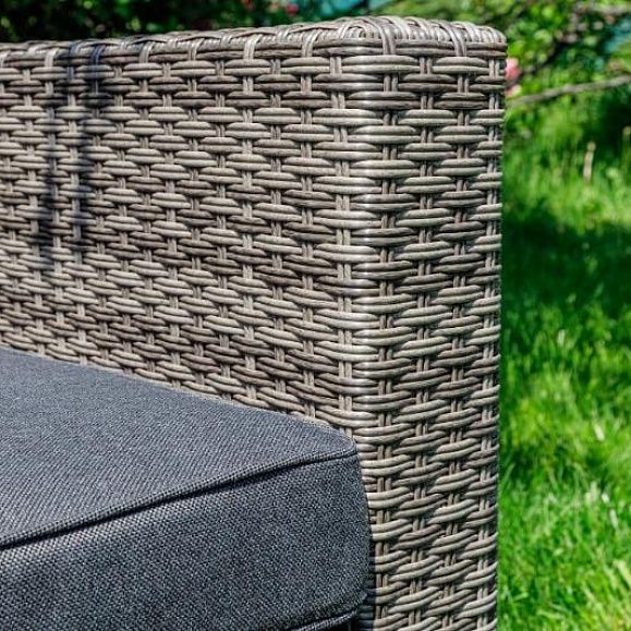 Обеденный комплект Karl plus Royal Family из искусственного ротанга, цвет серый фото 8