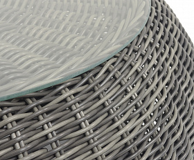 Барселона журнальный столик из искусственного ротанга, цвет графит