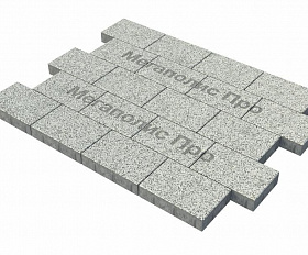 Тротуарная плитка Фабрика Готика Картано Гранде 300х200х60 мм Голд 3