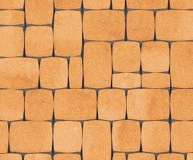 Тротуарная плитка Каменный Век Классико Модерн ColorMix 60 мм Оранжево-белый