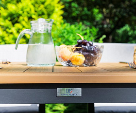 Обеденный комплект Oscar Royal Family со столешницей из поливуда, цвет светло-серый