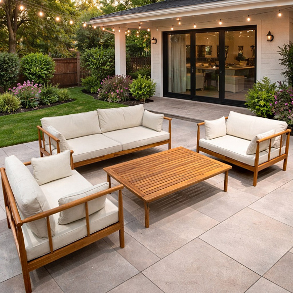 Лаунж-зона Alice Royal Family из натурального дерева фото 1