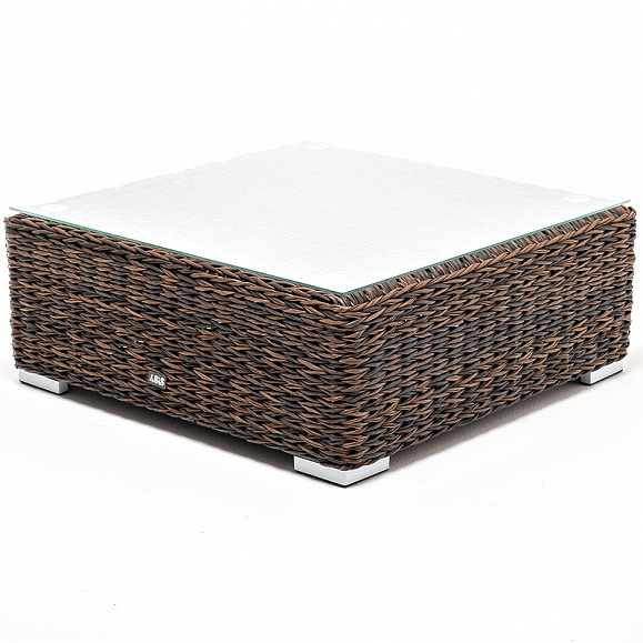 Лунго журнальный столик плетеный (гиацинт), цвет коричневый фото 1