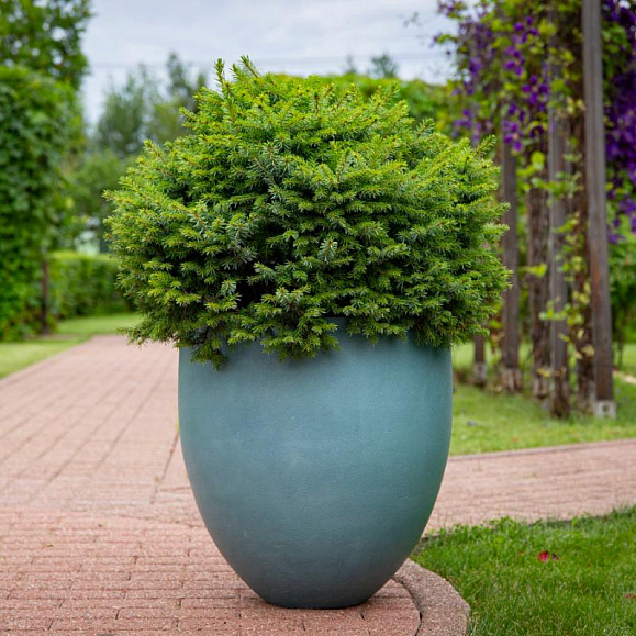 Кашпо Concretika Вейс3 D30 H32 Cloudy Blue фото 3