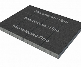 Тротуарные плиты Выбор Квадрум В.1.К.10 300х300х100 мм Гранит Черный