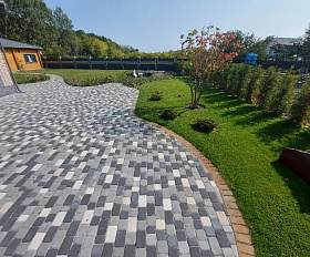 Тротуарная плитка Инсбрук Альт 40 мм Белый