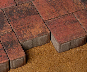 Тротуарная плитка 342 Механический завод Бавария ColorMix 60мм Вулкан