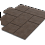 Тротуарная плитка Stellard Мозаика XL 60 мм Коричневый