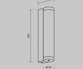Настенный светильник (бра) Rounge Maytoni O482WL-L12B3K цвет Черный