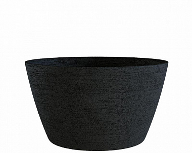 Кашпо Concretika Bowl D80 H45 Erosia Black