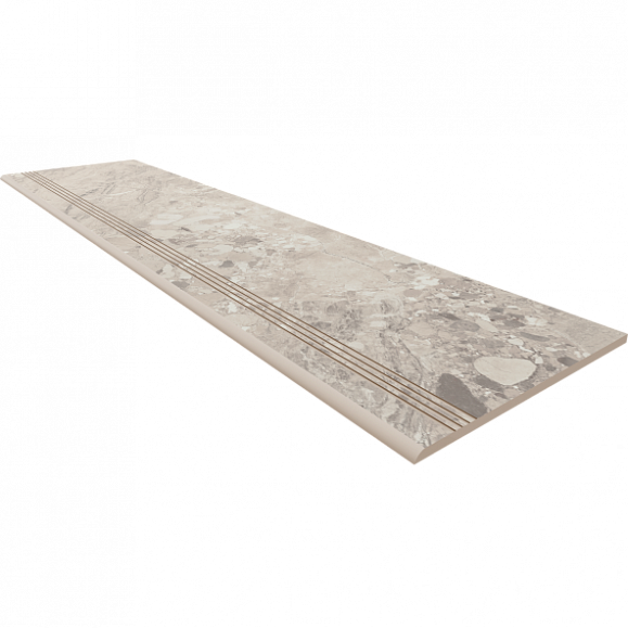 Керамогранитная ступень Estima OM01 1200x300x10 мм с насечками фото 1