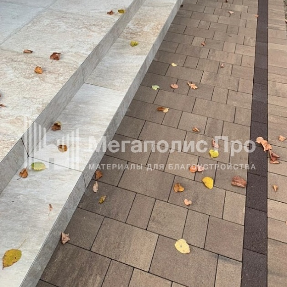 Тротуарная плитка Выбор Старый город Искусственный камень 1Ф.6 60 мм. Плитняк фото 6