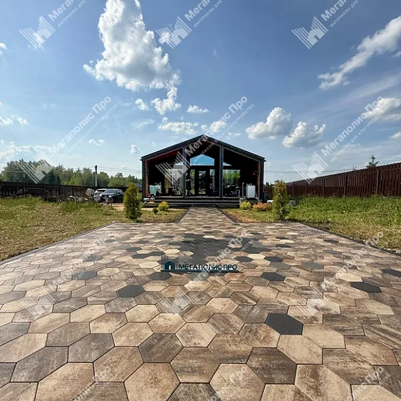 Тротуарная плитка Выбор Соты - Б.3.Ш.6 60 мм Листопад Песчаник фото 3