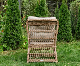 Обеденное кресло Isabella Royal Family из искусственного ротанга, цвет бежевый