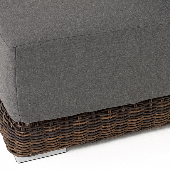 Капри модуль диванный прямой с подушками, цвет коричневый фото 5