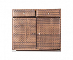 Мальта тумба плетеная из искусственного ротанга, цвет коричневый