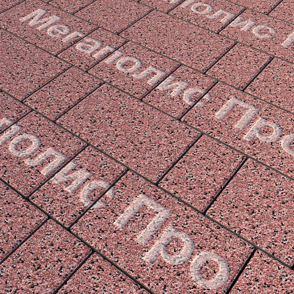 Тротуарная плитка Выбор Старый город 1Ф.6 60 мм. Стоунмикс Красный с черным фото 1