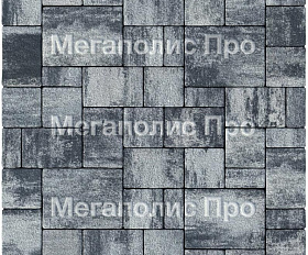 Тротуарная плитка Выбор Мюнхен Б.2. Фсм.6 60 мм Листопад гранит Антрацит