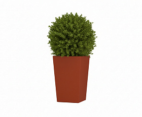 Кашпо Concretika Коник 40x40x70 Терракота 110 252