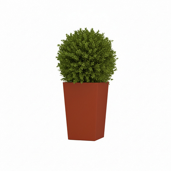 Кашпо Concretika Коник 40x40x70 Терракота 110 252 фото 2