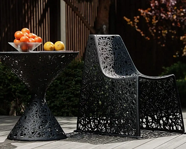 Кресло Vitgarden Core Chair из базальта, цвет черный