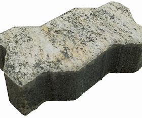 Тротуарная плитка Лидер 40 Волна Color Mix 60 мм Сланец