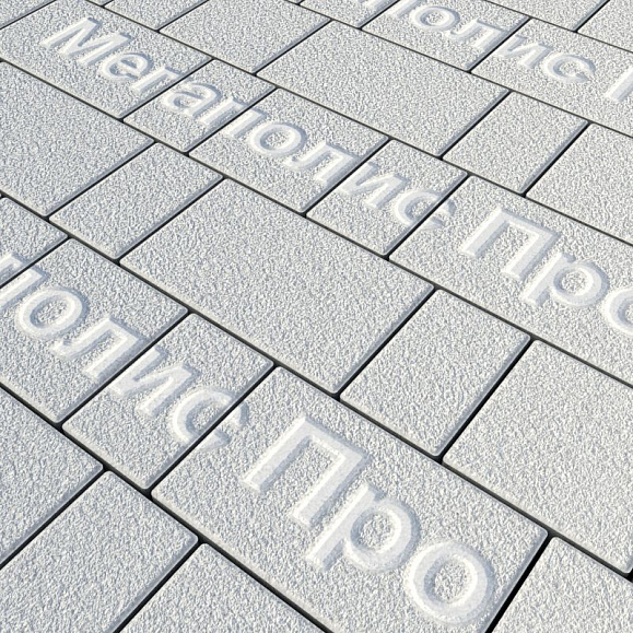 Тротуарная плитка Выбор Старый город А.1.Фсм.4 40 мм. Белый Гранит фото 1