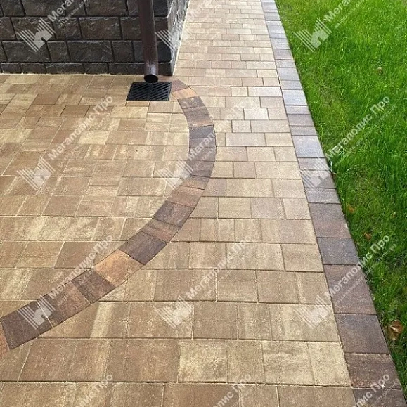 Тротуарная плитка Braer Старый Город Ландхаус 60 мм Colormix Миндаль фото 2