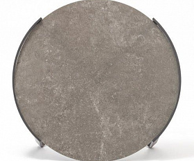 Кофейный столик Boden Brafritid антрацит/коричневый, алюминий/закаленное стекло с керамической печатью