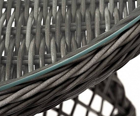 Кофейный Алиса 4SIS комплект из искусственного ротанга, цвет графит