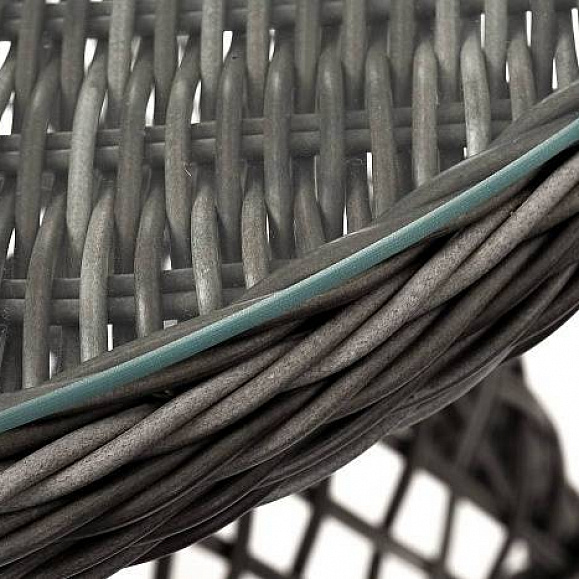 Кофейный Алиса 4SIS комплект из искусственного ротанга, цвет графит фото 2